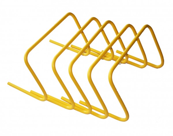 5er Set Mini Hürden H = 30 cm, B = 45 cm, gelb, Kunststoff