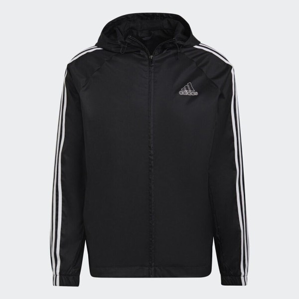 Adidas Herren 3-Streifen Trainingsjacke / Windbreaker Top Jacken