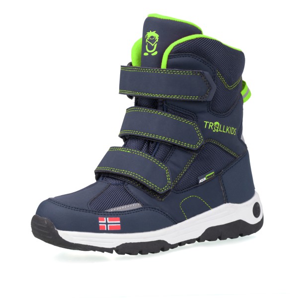Kids Lofoten Winter Boots in navy/viper green