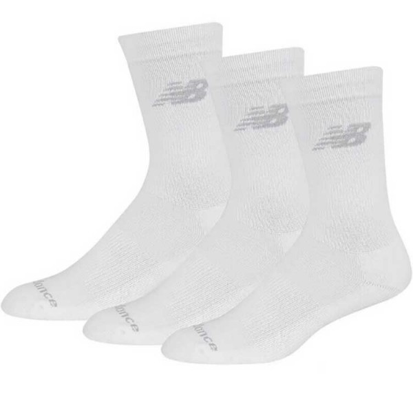 NEW BALANCE crew socks 6 Paar weiß Sportsocken LAS95363 (43-46)
